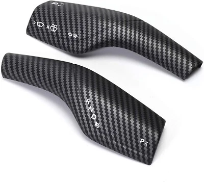 Cubierta de palanca de dirección para Tesla 3 Y, cubierta de palanca de limpiaparabrisas de cambio de marchas carbono mate Foto 1 de 4