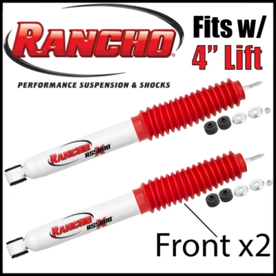 Par de amortiguadores delanteros Rancho RS5000X 2004-2012 Colorado/Canyon con elevación de 4" Foto 1 de 3