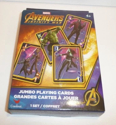 Avengers Infinity War Jumbo Deck Playing Cards Marvel Comics Guardians Galaxy  - Image 1 of 3