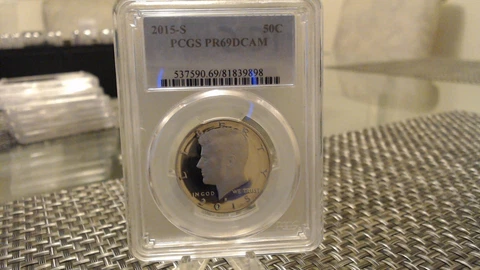 2015 S Proof Kennedy Half Dollar PCGS PR69DCAM Cover