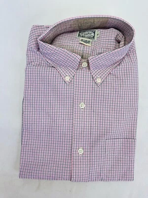 Camisa de rugby masculina Ralph Lauren 15,5 listrada rosa manga longa botão para cima 15,5 32 33 - Imagem 1 de 4