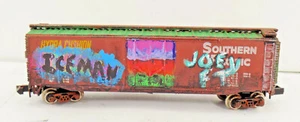 N Scale / UNBRANDED / BOX CAR / CUSTOM / HAND PAINTED / GRAFFITI / COLLECTIBLE - Picture 1 of 5