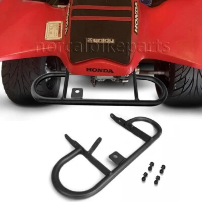 2004-2014 Rear Back Wide Grab Bar Bumper Support Honda XFR TRX 450R ATV Black - Image 1 of 4