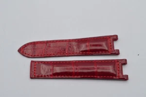 CARTIER PASHA LEDER ARMBAND 18MM FALTSCHLIESSE 16MM NEU 18-16 ROT 2 NEU - Bild 1 von 2