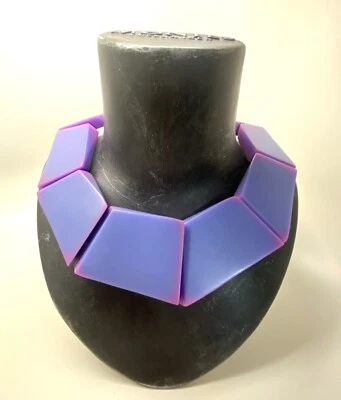 Gerda Lynggaard Monies Light Purple & Pink Acrylic Necklace - Image 1 of 4