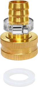 Adaptador de manguera de jardín 1/2" tubo de riego por goteo a grifo - conector reutilizable F - Imagen 1 de 12