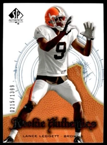 2008 SP Authentic Lance Leggett Rookie 0215/1399 Cleveland Browns #117 R61 - Picture 1 of 2