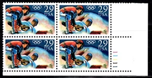 UNITED STATES SCOTT 2619 OLYMPIC BASEBALL 1992 PLATE BLOCK OF 4 MNH - Picture 1 of 1