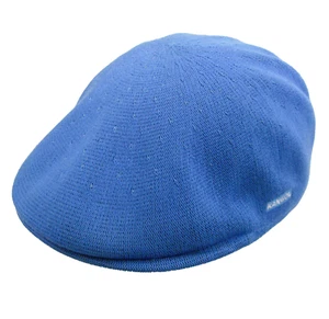 KANGOL Men's (Adult Small) Solid Blue Bamboo Newsboy Cap Cabbie Hat - Picture 1 of 4