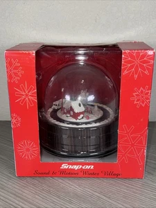 Vtg Snap-On Tools Sound & Motion Joe's Garage Gas Station Winter Village - Picture 1 of 5