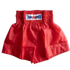 THAISMAI Red Muay Thai Shorts – Solid Color Parachute Fabric Boxing Trunks - Picture 1 of 2