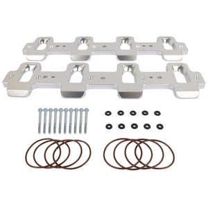 Für LS Cathedral Port Zylinderkopf auf Rechteck Port Ansaugkrümmer Adapter - Bild 1 von 8