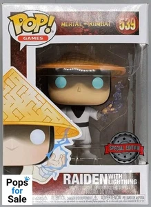 539 Raiden (with Lightning) - Mortal Kombat - Box Damaged Funko POP - Picture 1 of 3
