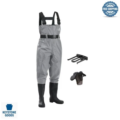 Водонепроницаемые кулиски для груди для мужчин и женщин - прочный нейлон/ПВХ с сапогами, Adjus... - Изображение 1 из 4