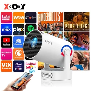XGODY 2025 Beamer Projektor 4K UHD WiFi Bluetooth Smart Heimkino Mini Tragbar - Bild 1 von 12