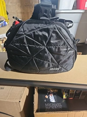CADEN DSLR Camera Sling Bag – Padded Crossbody Backpack – Black Photography Gear - Image 1 of 4