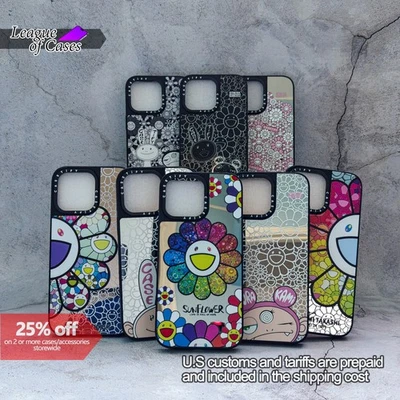 Funda con espejo Murakami Casetify para iPhone 13-17 opcional MagSafe y soporte Foto 1 de 4