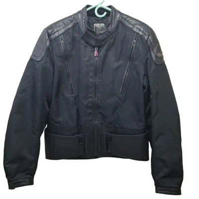 Hein Gericke L Black Leather Motorcycle Jacket Moto Cafe Racer Trap Gorpcore Vtg - Image 1 of 4