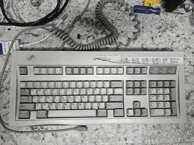 VINTAGE IBM KEYBOARD MODEL M 1984 PART NUMBER 1391401 1392090 Tested w/Cable - Image 1 of 4