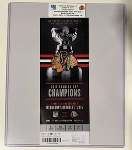 Artemi Panarin NHL Debut & 1st Goal, 10/7/2015 Full Ticket - Picture 1 of 3