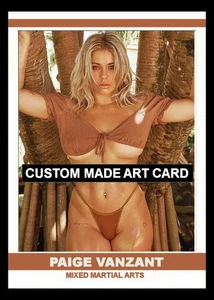 Paige VanZant Mixed Marshall Arts Fighter 2025 Custom Made ACEO Art Card New - Picture 1 of 2