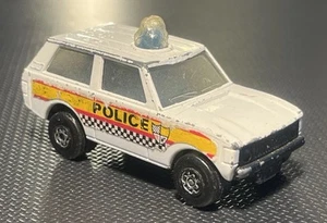1981 Matchbox Rolamatics 1/62 Police Range Rover, White. Unboxed, Playworn. - Picture 1 of 14