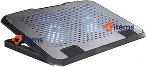 Hama Aluminium Jeu Refroidisseur Notebook Ventilateur Support pour 10 Inc D Gris - Photo 1/2