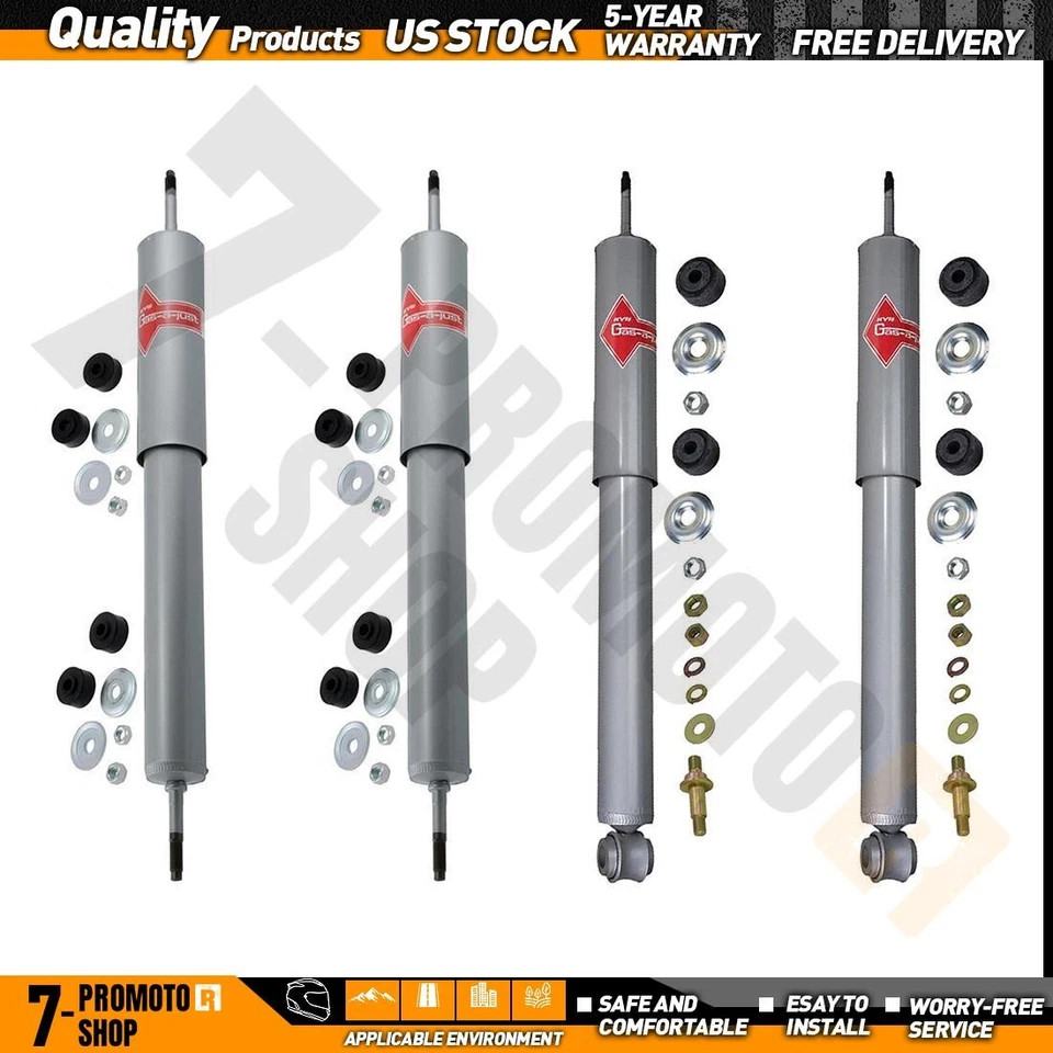 4 Amortiguadores delanteros traseros para Chevrolet Corvette 1953-1962 Foto 1 de 4