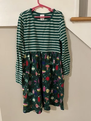 Hanna Andersson Green Holiday Mixie Dress, Size 12 (150 cm) - Image 1 of 3