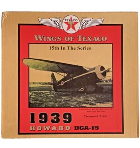 ERTL WINGS OF TEXACO T-49 1939 HOWARD DGA-15 1:38 SCALE DIE-CAST METAL AIRPLANE - Picture 1 of 4