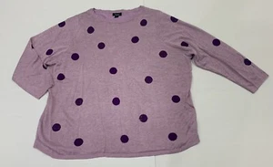 Ladies size XXL BEME Wide purple Knit Jumper - Sequinned Sweater *VGC* - Picture 1 of 6