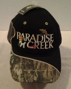 Mossy Oak camo & black "PARADISE CREEK" hunting hat/cap one size fits all NWT - Picture 1 of 3