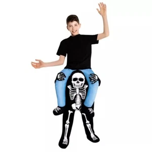 Piggyback Ride Skeleton Spirit Halloween Costume- Youth One Size - Picture 1 of 6