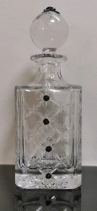 Hazorfim Chentarosa Quadratische Kristallflasche Dekanter Sterlingsilber 925 Top - Bild 1 von 9