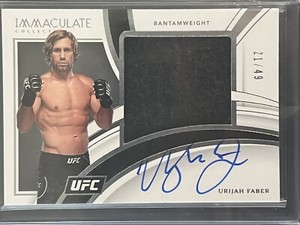 2022 Immaculate Collection UFC Urijah Faber Memorabilia Relic Auto #’ed /49 🥊🔥