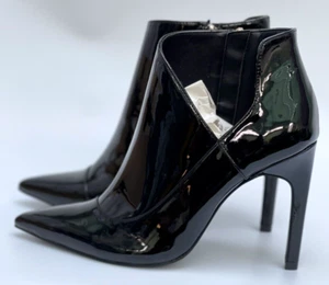 Zara Black High Heel Boots With Zips UK6 EUR39 US8 Ref 3158 201 - Picture 1 of 8