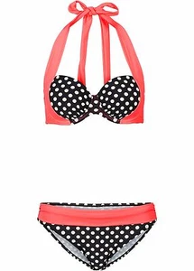 TRAUMHAFTER BÜGEL BIKINI IN SCHWARZ-WEIß IM SUPER DESIGN GR.38 CUP-C NEU A-7139 - Bild 1 von 1