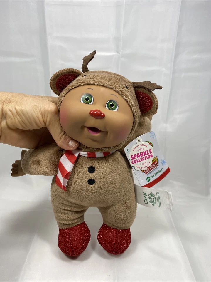 Cabbage Patch Kids Cuties Holiday Helpers Tink Reindeer 2020 Nose Has a Rub 23