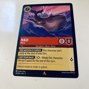 Maui - Whale - 114/204 - Into The Inklands - Cold Foil - Disney Lorcana TCG - Picture 1 of 2