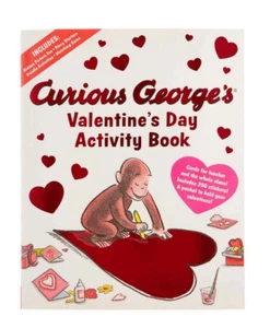 Curious George’s Valentine’s Day Activity Book Stickers Games Puzzles Doodle Fun - Picture 1 of 5