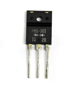 2 Stück Ultra Fast Recovery Gleichrichterdiode FMG-36S 600V 15A (2x7,5A) TO-3P Sanken - Bild 1 von 3