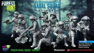 Marinetruppen Wald - War Bear Studios | Legion kompatibel - 3D gedruckt - Bild 1 von 3