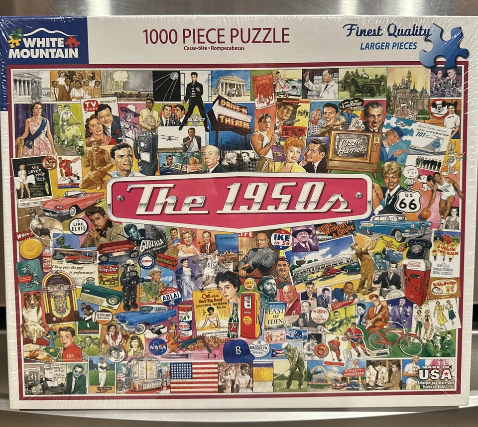 White Mountain 1000 PC Puzzle The 1950s # 1536
