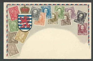 Ca 1908 Luxenbourg 1880-90 set di francobolli ritratti su carta di zecca con stemma - Foto 1 di 1