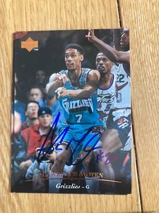 Memphis Grizzlies Lawrence Moten signed 1996 Upper Deck Card - Picture 1 of 3