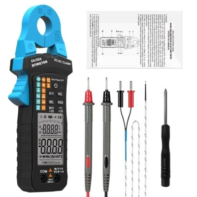 BTMETER TRMS Zangenmultimeter 6000 Counts CAT III 300V NCV Auto - Range Temperat - Bild 1 von 4