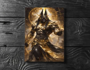 Anubis Ägyptischer Gott Kunst Poster Druck - ohne Rahmen - Bild 1 von 3