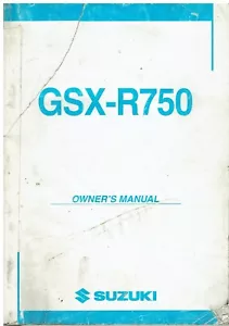 SUZUKI GSX-R750 ORIGINAL 2003 OWNERS INSTRUCTION & MAINTENANCE MANUAL - Picture 1 of 1