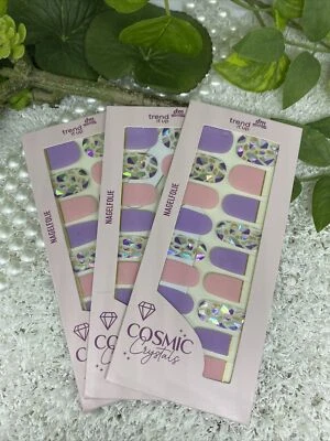 trend it up COSMIC CRYSTALS Nagelfolien 3 x 20 Stück + Mini-Feile 3er Pack *neu* - Bild 1 von 2