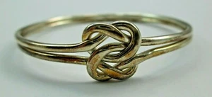 Vintage geknotetes Sterlingsilber verbunden Armreif Armband 7,875" 20,9 g 925 048D - Bild 1 von 12